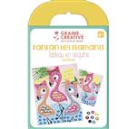Kit Graine Créative fanfan les flamants tableau en sequins
