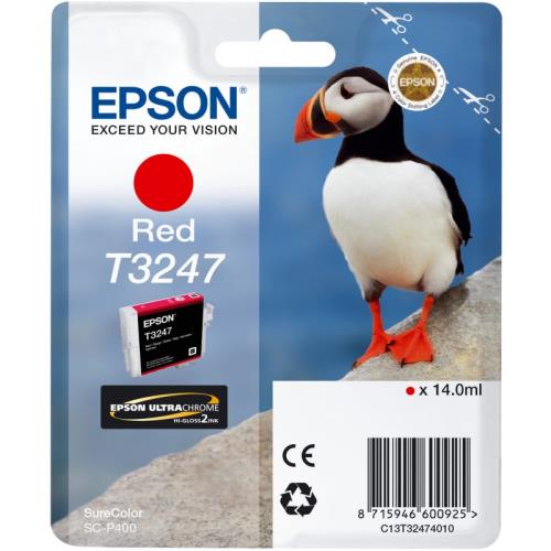 Cartouche d’encre Epson Macareux T3247 Rouge