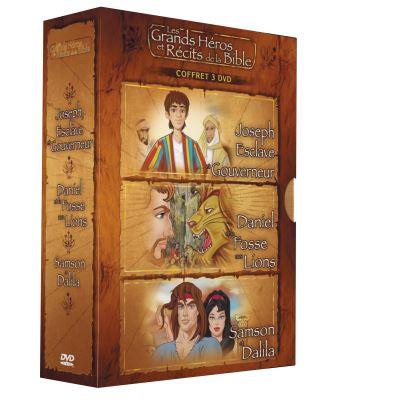 Coffret 3 Joseph esclave et Gouverneur Daniel et La fosse aux lions Samson et Dalila DVD