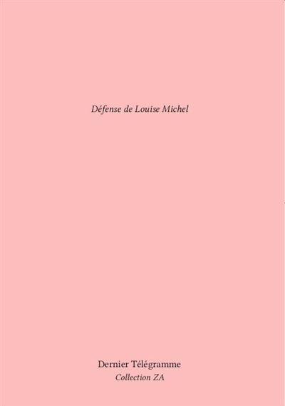 Défense de Louise Michel -  Collectif - broché