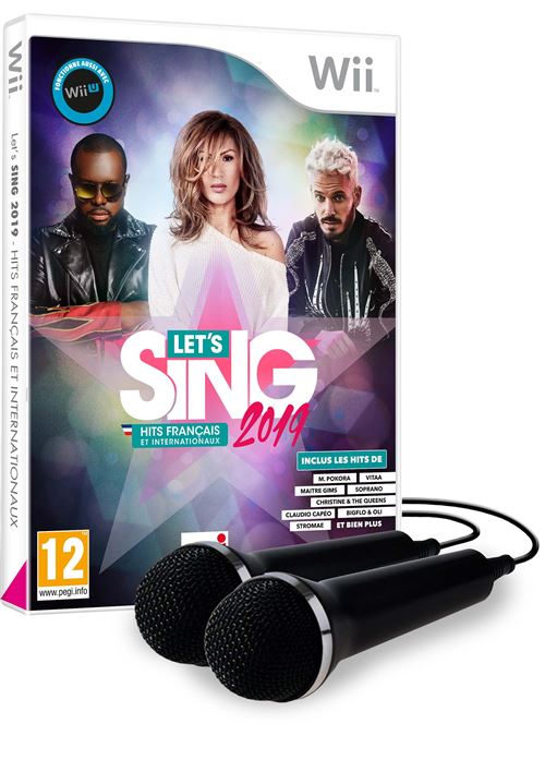Let s Sing 2019 Hits français et internationaux Nintendo Wii + 2 micros