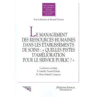 Le management des ressources humaines dans les etablissement