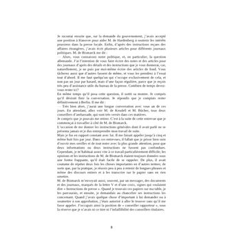 Bismarck : Mémoires