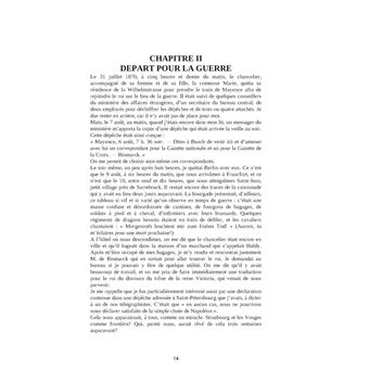 Bismarck : Mémoires