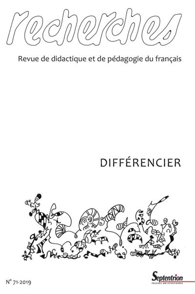 Différencier - Recherches, n° 7, décembre 2019 -  Collectif - broché