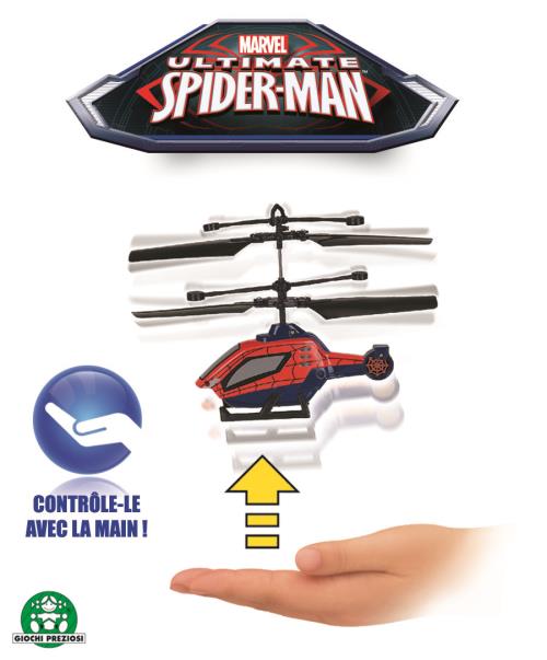 Hélicoptère Contrôlable à la Main Giochi Preziosi Spiderman