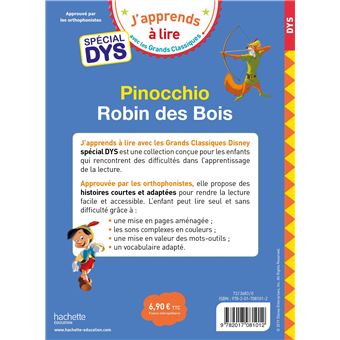 Disney - Pinocchio / Robin des Bois Spécial DYS (dyslexie)