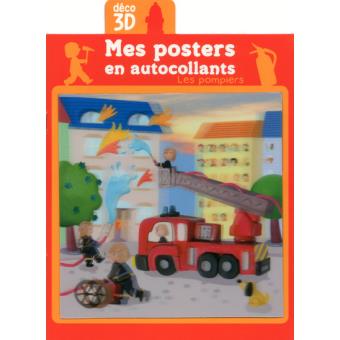 Les pompiers - Mes posters en autocollants