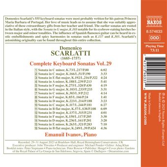 アート・デザイン・音楽 A. SCARLATTI neuf toccatas pour clavier Integrale-des-Sonates-pour-