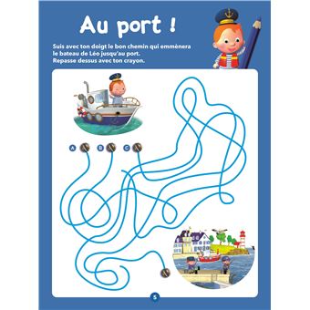 Coloriages et jeux P'tit garçon (orange)