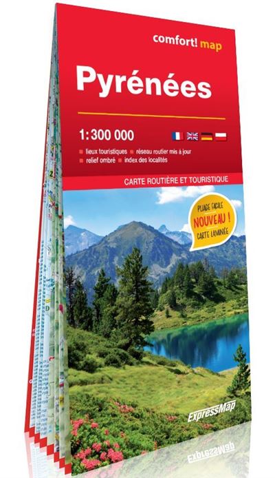 Pyrénées 1/300.000 (carte grand format laminée) -  Collectif - (donnée non spécifiée)