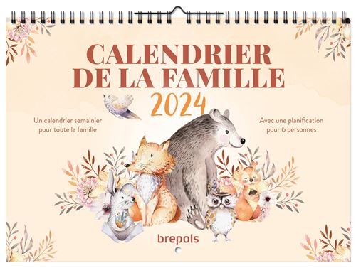 CALENDRIER DE LA FAMILLE SEMAINIER FR 31 X 22 CM
