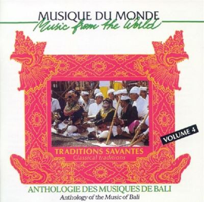 Anthologie des musiques de Bali