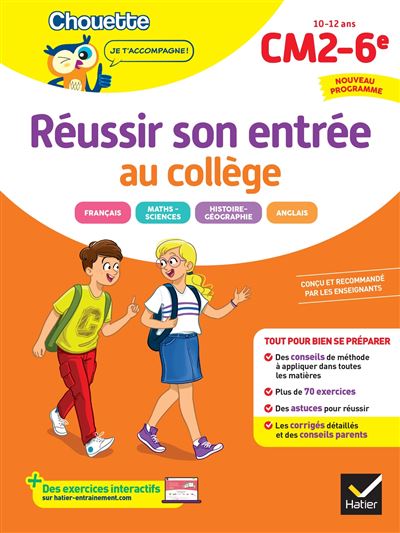 Réussir son entrée au collège