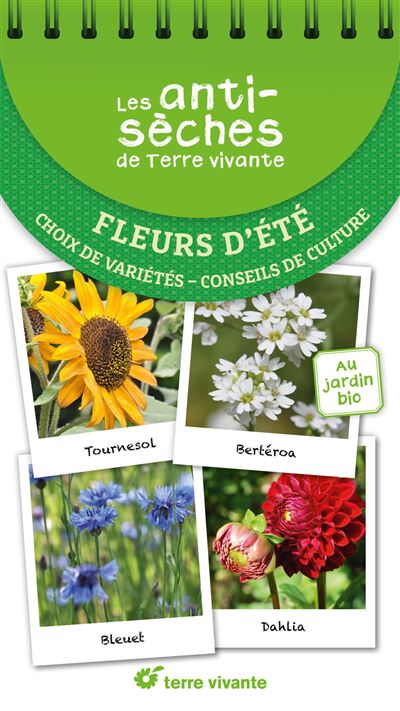 LIVRE Le guide terre vivante des fleurs au jardin bio, Lapouge-Déjean