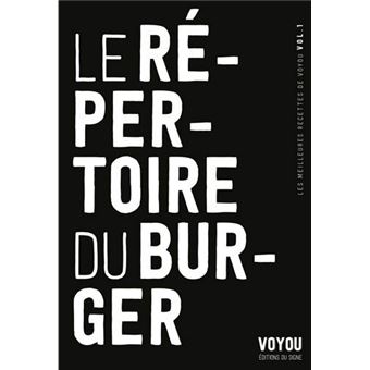 Le Répertoire Du Burger