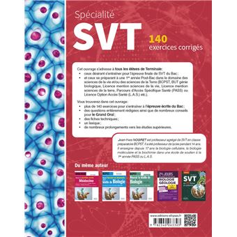 Spécialité SVT - 140 exercices corrigés - Terminale