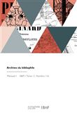 Archives du bibliophile