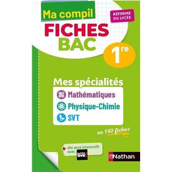 Compil Fiches Maths / PC / SVT - 1re