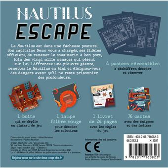 Nautilus Escape - boîte avec cartes et accessoires