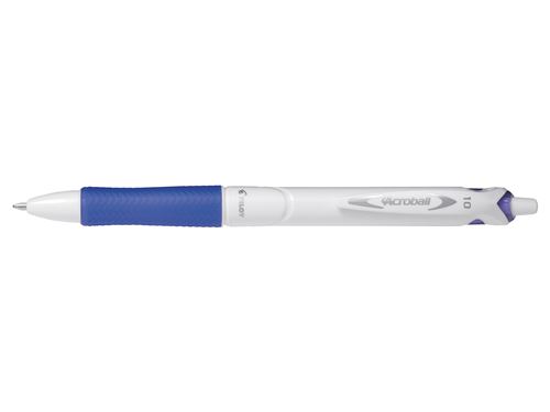 Stylo bille Pilot Acroball Pure white BeGreen pointe moyenne Bleu
