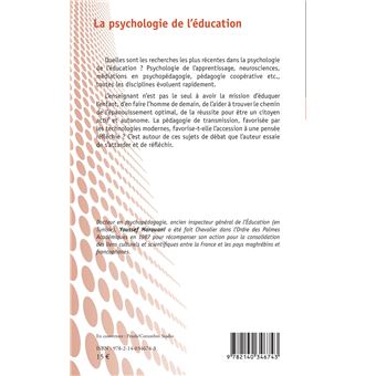 La psychologie de l'éducation