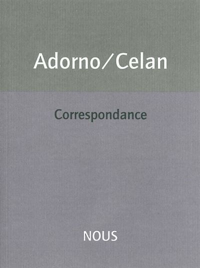 Correspondance - Theodor W. Adorno - broché