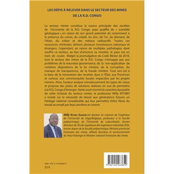 Les défis à relever dans le secteur des mines de la R.D. Congo