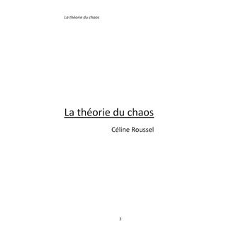 La théorie du chaos