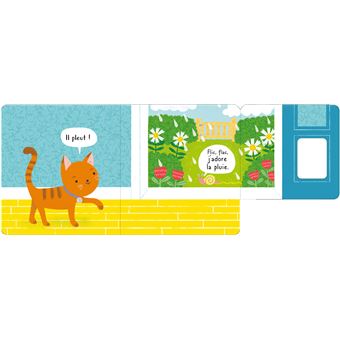 Sous la pluie - Mon livre à grands rabats