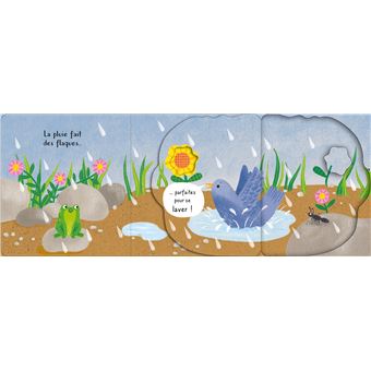 Sous la pluie - Mon livre à grands rabats