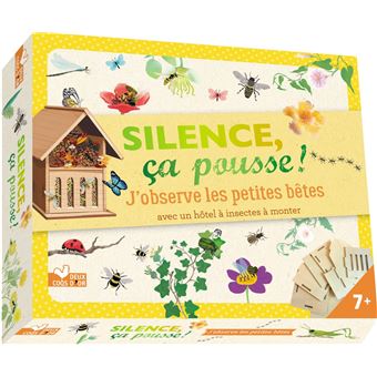 Silence ça pousse j'observe les petites bêtes - coffret avec accessoires