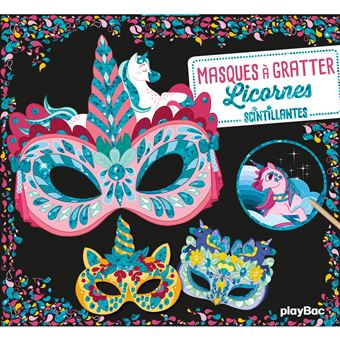 Masques à gratter - Licornes