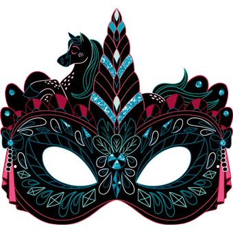 Masques à gratter - Licornes