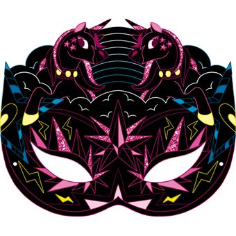 Masques à gratter - Licornes