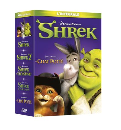 Coffret 100% Shrek 1 à 5 DVD