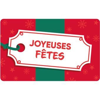 E-carte cadeau Fnac Darty Joyeux Noël, Top Prix | fnac