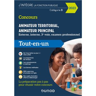 Concours Animateur territorial, animateur principal - 2023