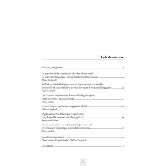 Les adultes en insécurité langagière