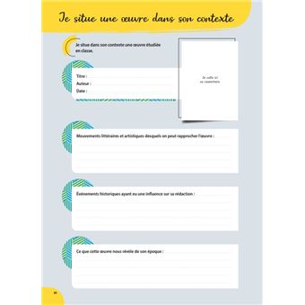 Mon carnet d'histoire littéraire - 1ère/ 2nde - 2022