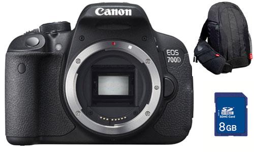 Pack Fnac : Canon EOS 700D Boîtier Nu + Sac à dos + Carte SDHC 8 Go