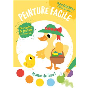 Le poussin et le canard peinture facile