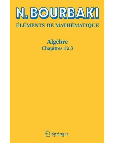 Eléments de mathématique