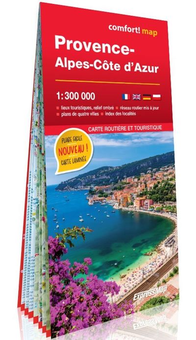 Provence-Alpes-Côte D'azur 1/300.000 (carte grand format laminée) -  Collectif - broché