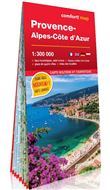 Provence-Alpes-Côte d'Azur 1/300.000 (carte grand format laminée)