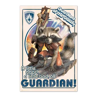 Poster Marvel Guardianes De La Galaxia Rocket & Baby Groot