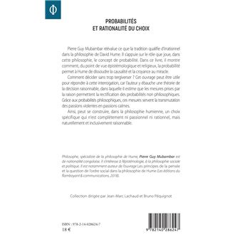 Probabilités et rationalité du choix