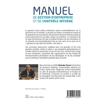 Manuel de gestion d'entreprise et de contrôle interne