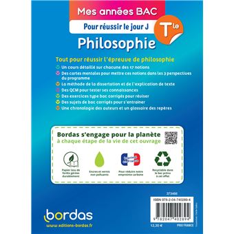 Mes Années Bac Pour réussir le jour J Philosophie Tle BAC 2024