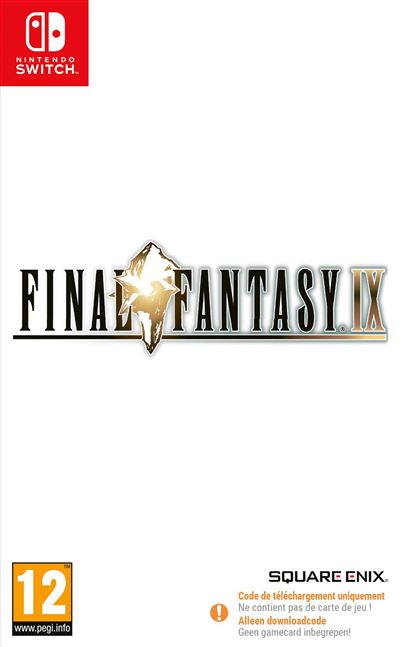 FINAL FANTASY IX CODE DANS UNE BOÎTE NINTENDO SWITCH